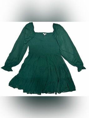 Patrons Of Peace smocked tiered mini dress
